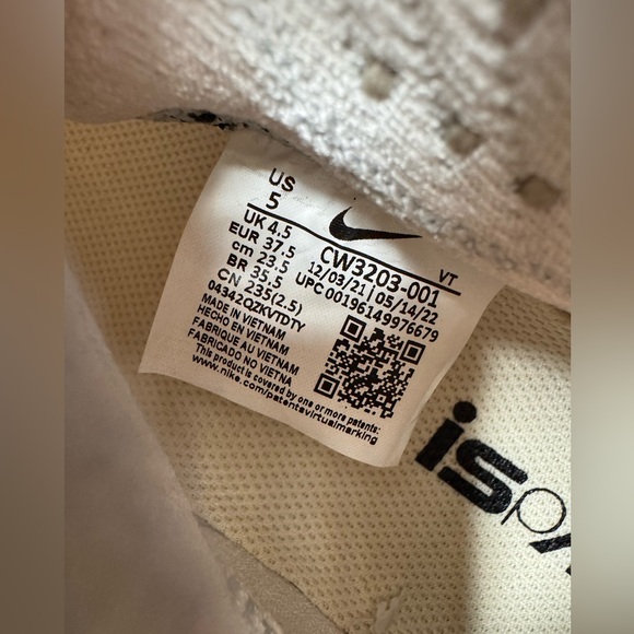 Nike ISPA Sense Flyknit Phantom Black women’s size 6.5 - Picture 15 of 16